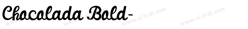 Chocolada Bold字体转换